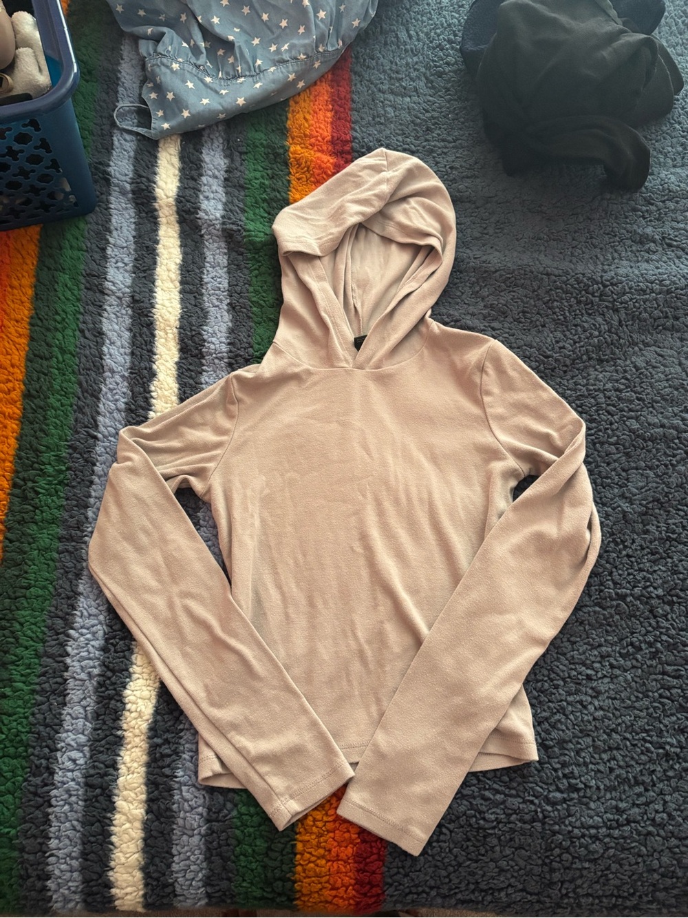 wild fable Women's Lightweight Hooded Long-Sleeve Top - gray